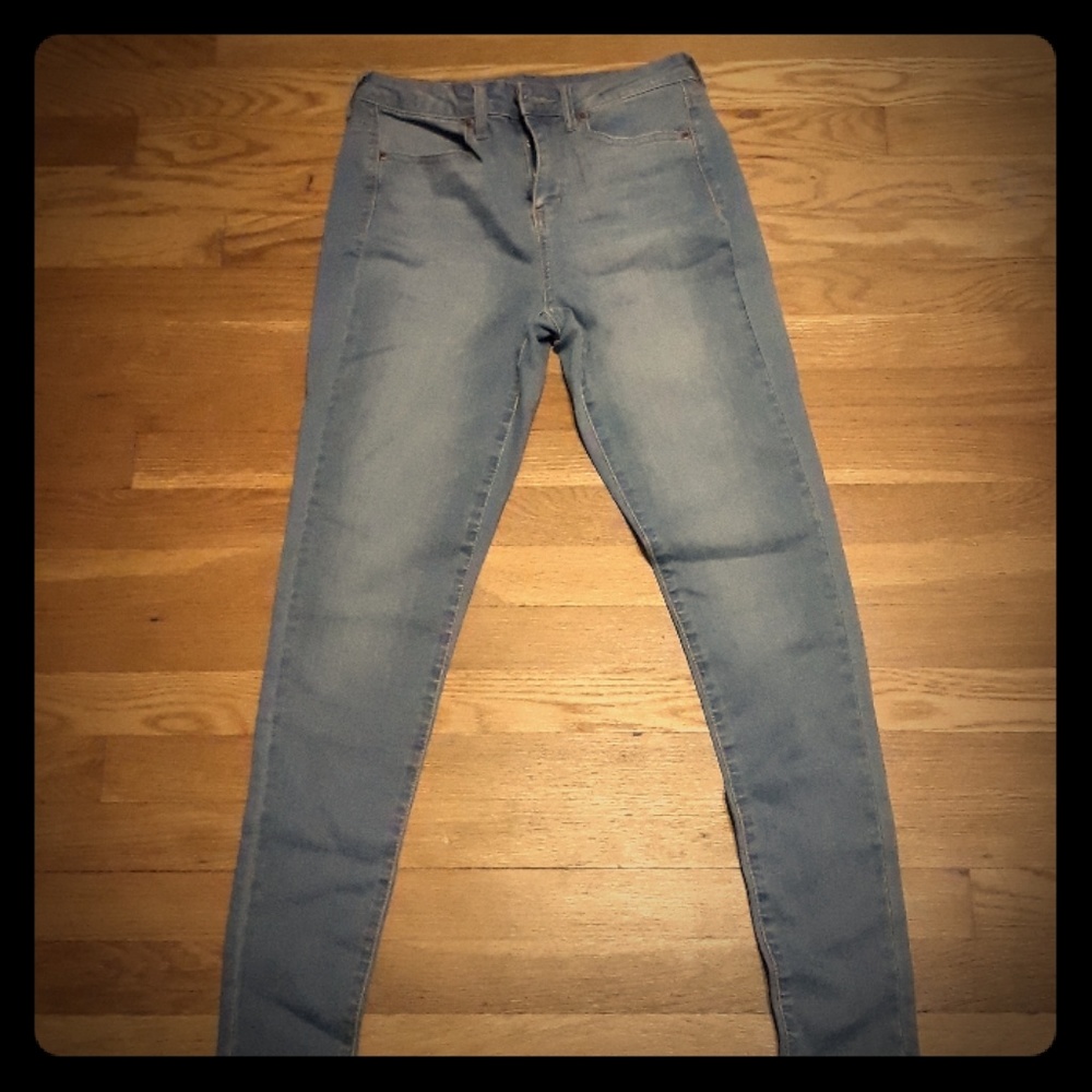 Skinny high rise pants